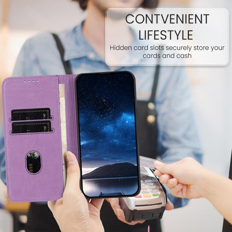 For OnePlus 9 Strong Magnetic Frosted Flip Leather Phone Case