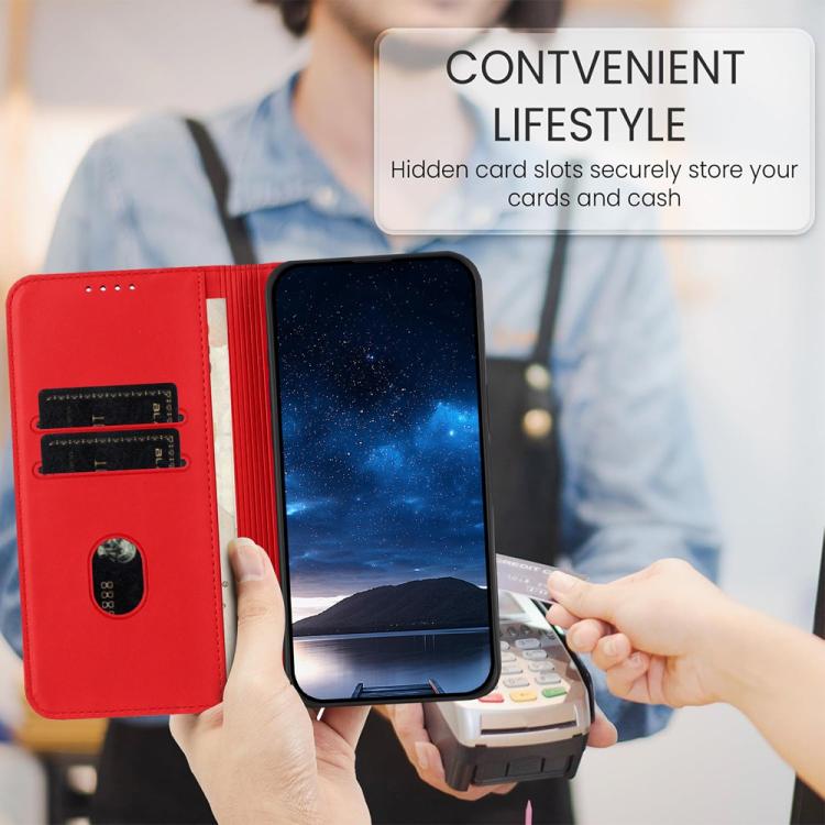For OnePlus 15 Strong Magnetic Frosted Flip Leather Phone Case