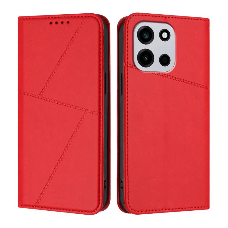 For OnePlus Turbo 6 / Turbo 6V Strong Magnetic Frosted Flip Leather Phone Case