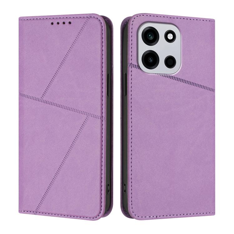For OnePlus Turbo 6 / Turbo 6V Strong Magnetic Frosted Flip Leather Phone Case