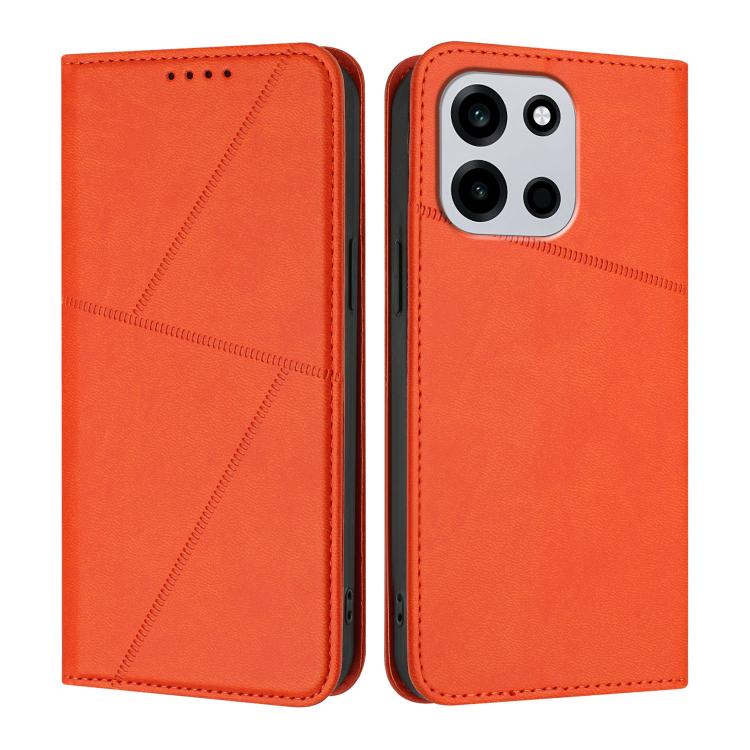For OnePlus Turbo 6 / Turbo 6V Strong Magnetic Frosted Flip Leather Phone Case
