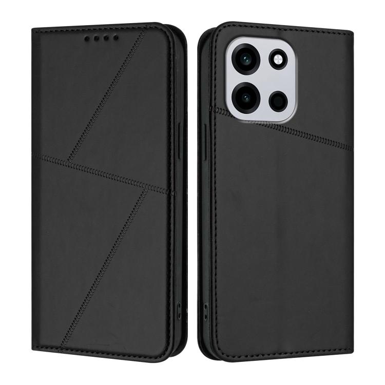For OnePlus Turbo 6 / Turbo 6V Strong Magnetic Frosted Flip Leather Phone Case