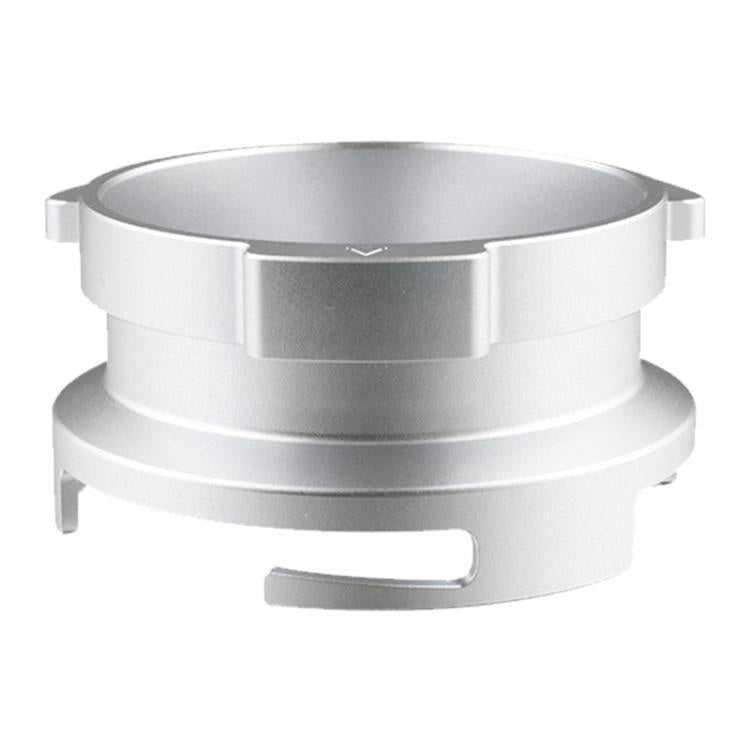58mm Coffee Machine Handle Aluminum Alloy Rotary Buckle Powder Ring Coffee Receiving Ring For Barsetto - Silver
