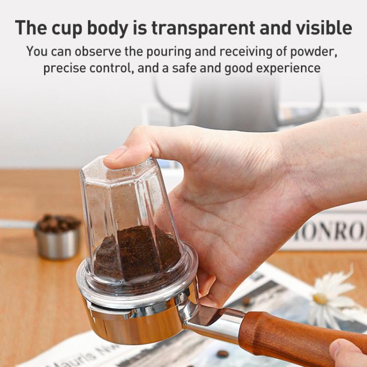 51mm Thickened PC Dosing Cup for Coffee Grinder - Transparent