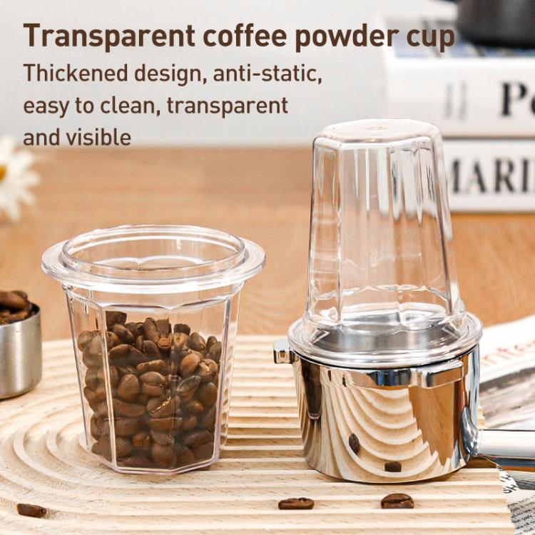 58mm Thickened PC Dosing Cup for Coffee Grinder - Transparent