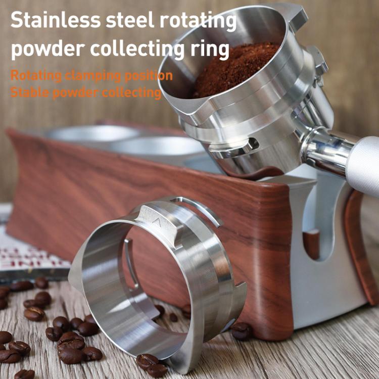 54mm Coffee Dosing Funnel Ring Stainless Steel Coffee Powder Dispenser for Breville 8 Series - Silver