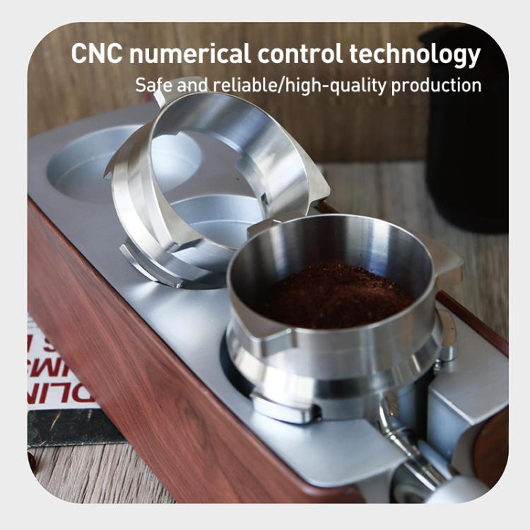 54mm Coffee Dosing Funnel Ring Stainless Steel Coffee Powder Dispenser for Breville 8 Series - Silver