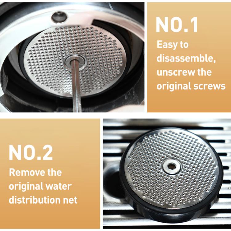 Stainless Steel Shower Screen Espresso Extraction Filter Mesh for Breville 980 / 990 - Silver