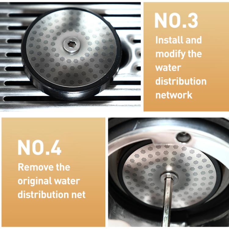Stainless Steel Shower Screen Espresso Extraction Filter Mesh for Breville 980 / 990 - Silver