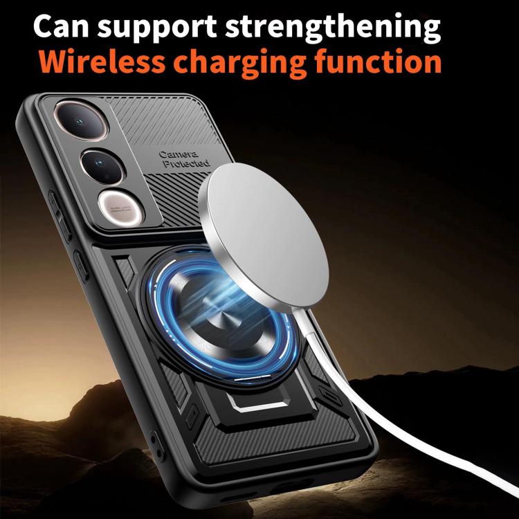 For vivo V50 Lite 5G Armor Rotating Holder MagSafe Phone Case
