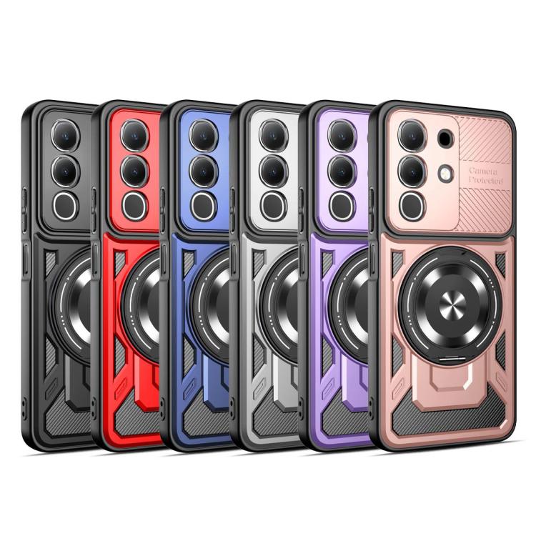 For vivo Y29 4G / T4X 5G Armor Rotating Holder MagSafe Phone Case