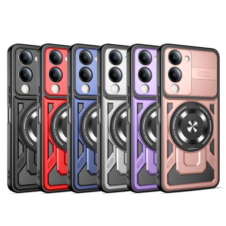 For vivo Y29s 5G / Y04 4G Armor Rotating Holder MagSafe Phone Case