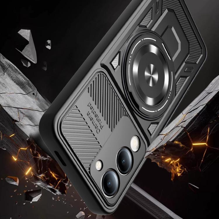For vivo Y29s 5G / Y04 4G Armor Rotating Holder MagSafe Phone Case