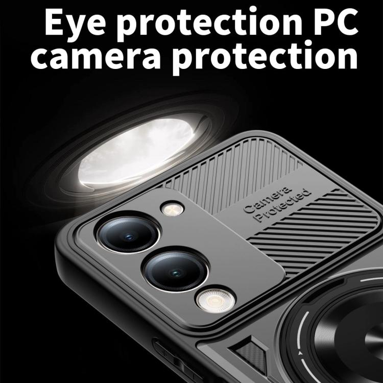 For vivo Y29s 5G / Y04 4G Armor Rotating Holder MagSafe Phone Case