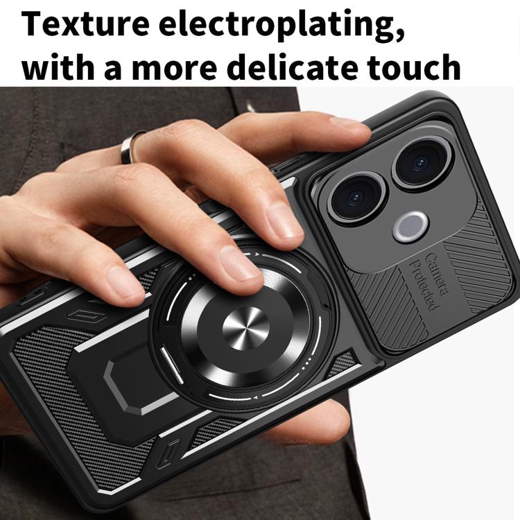 For vivo V60 Lite 5G Armor Rotating Holder MagSafe Phone Case
