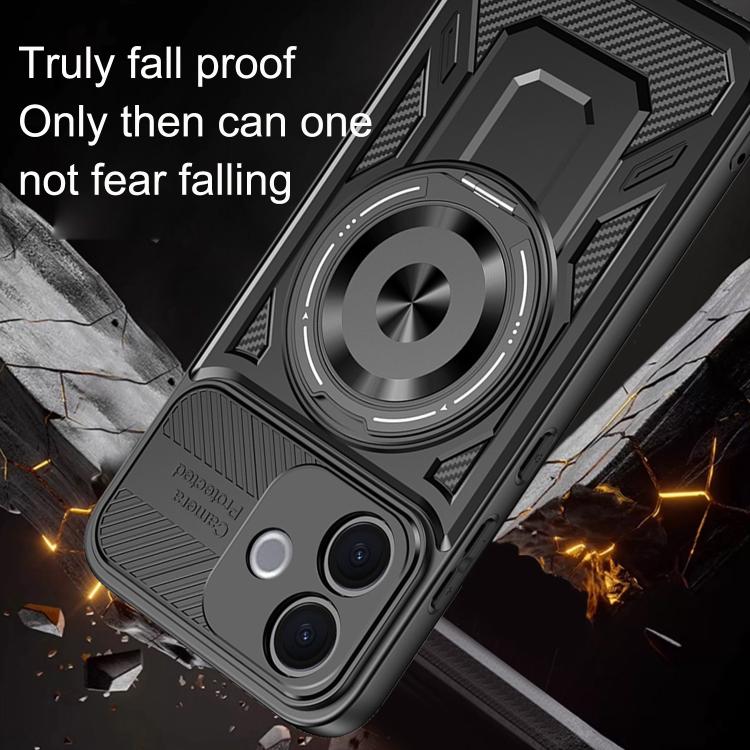 For vivo V60 Lite 5G Armor Rotating Holder MagSafe Phone Case
