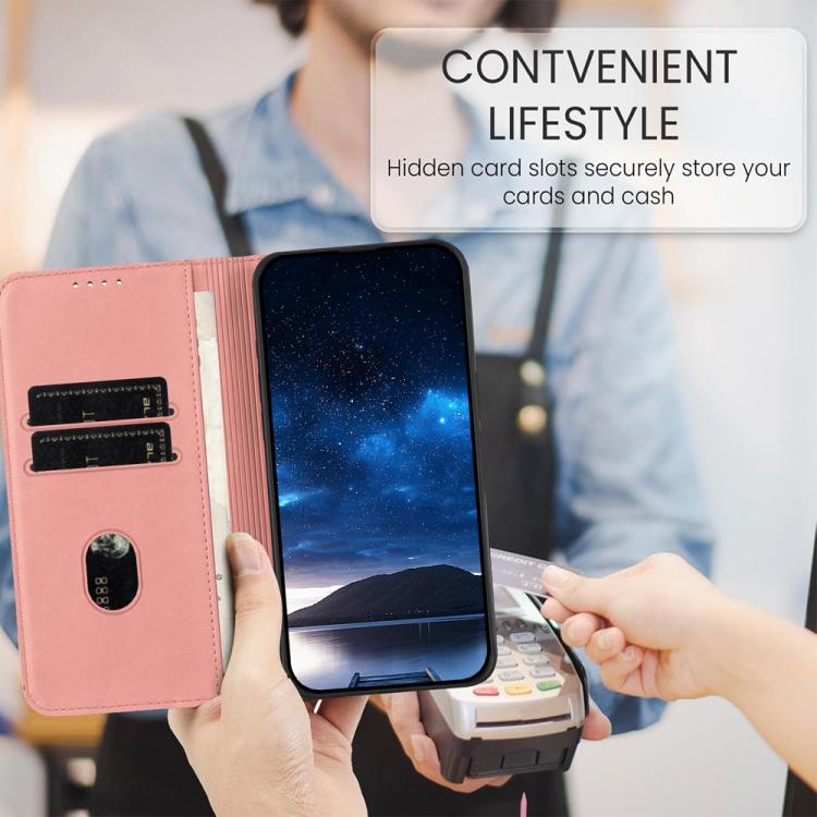 For Redmi Note 14 Pro 4G Strong Magnetic Frosted Flip Leather Phone Case