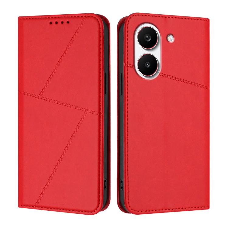 For Redmi Turbo 5 5G / Poco X8 Pro 5G Strong Magnetic Frosted Flip Leather Phone Case