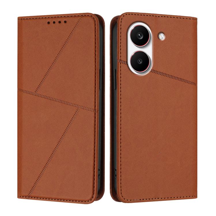 For Redmi Turbo 5 5G / Poco X8 Pro 5G Strong Magnetic Frosted Flip Leather Phone Case