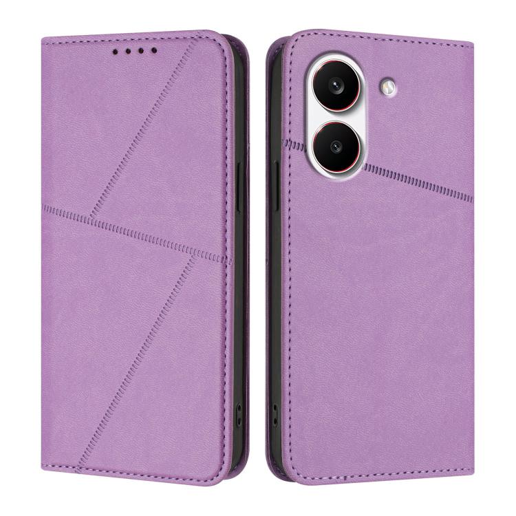 For Redmi Turbo 5 5G / Poco X8 Pro 5G Strong Magnetic Frosted Flip Leather Phone Case