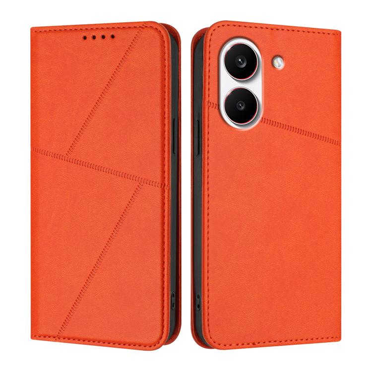 For Redmi Turbo 5 5G / Poco X8 Pro 5G Strong Magnetic Frosted Flip Leather Phone Case