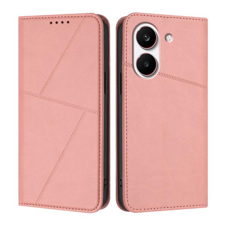 For Redmi Turbo 5 5G / Poco X8 Pro 5G Strong Magnetic Frosted Flip Leather Phone Case