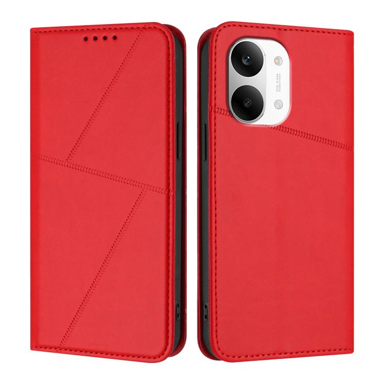 For Redmi Turbo 5 Max / Poco X8 Pro Max Strong Magnetic Frosted Flip Leather Phone Case
