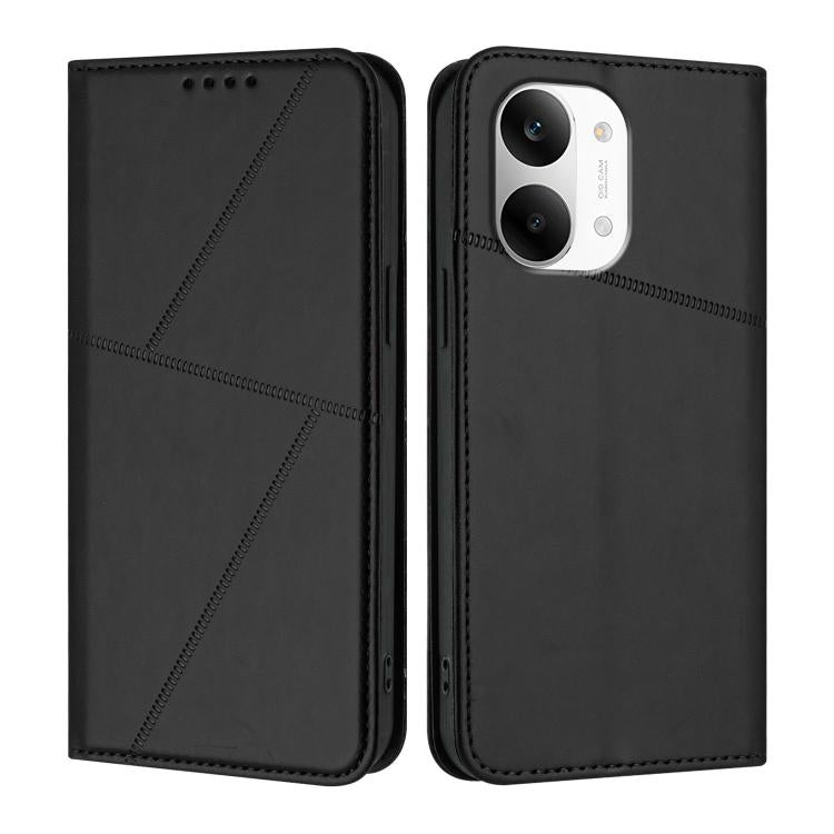 For Redmi Turbo 5 Max / Poco X8 Pro Max Strong Magnetic Frosted Flip Leather Phone Case