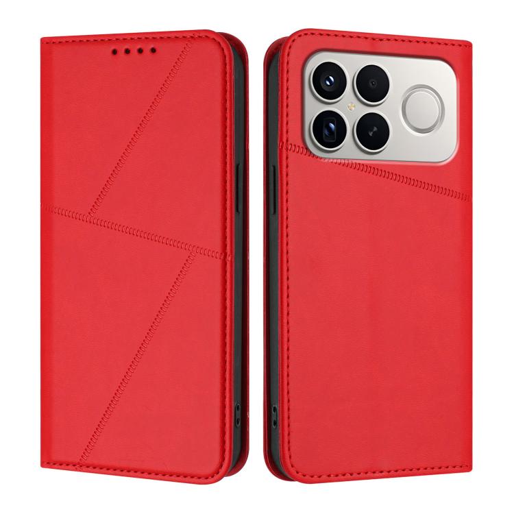 For Redmi K90 Pro Max / Poco F8 Ultra Strong Magnetic Frosted Flip Leather Phone Case