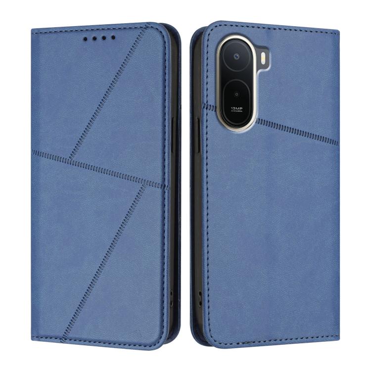 For Redmi A7 Pro 4G / 5G 171mm / Poco C85x 5G Strong Magnetic Frosted Flip Leather Phone Case