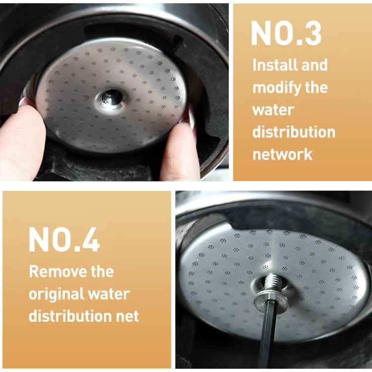 Stainless Steel Shower Screen Espresso Extraction Filter Mesh for Breville 8 Series - Silver