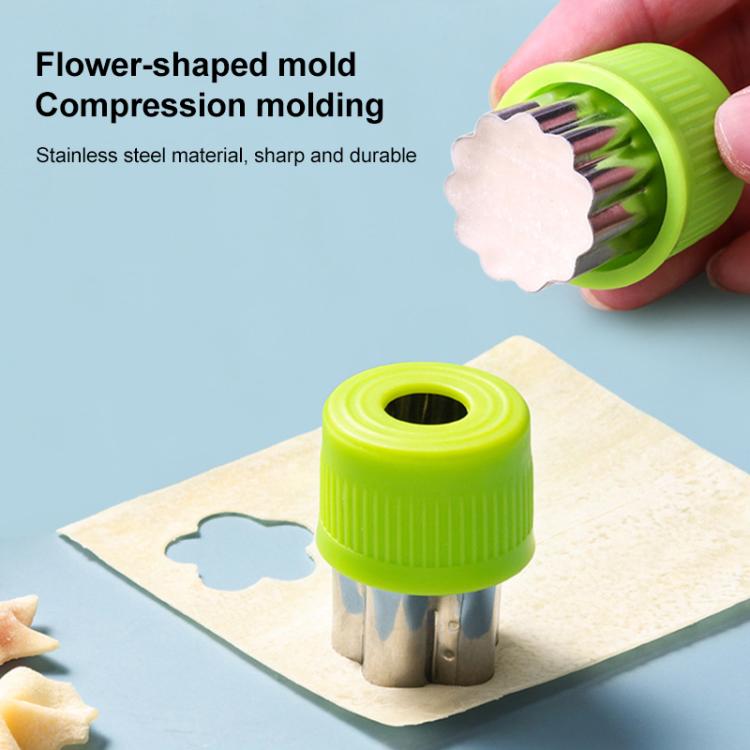 Stainless Steel Irregular Biscuit Mold Fruit Begetable Cutting Mold, Style:12pcs / Set Yellow
