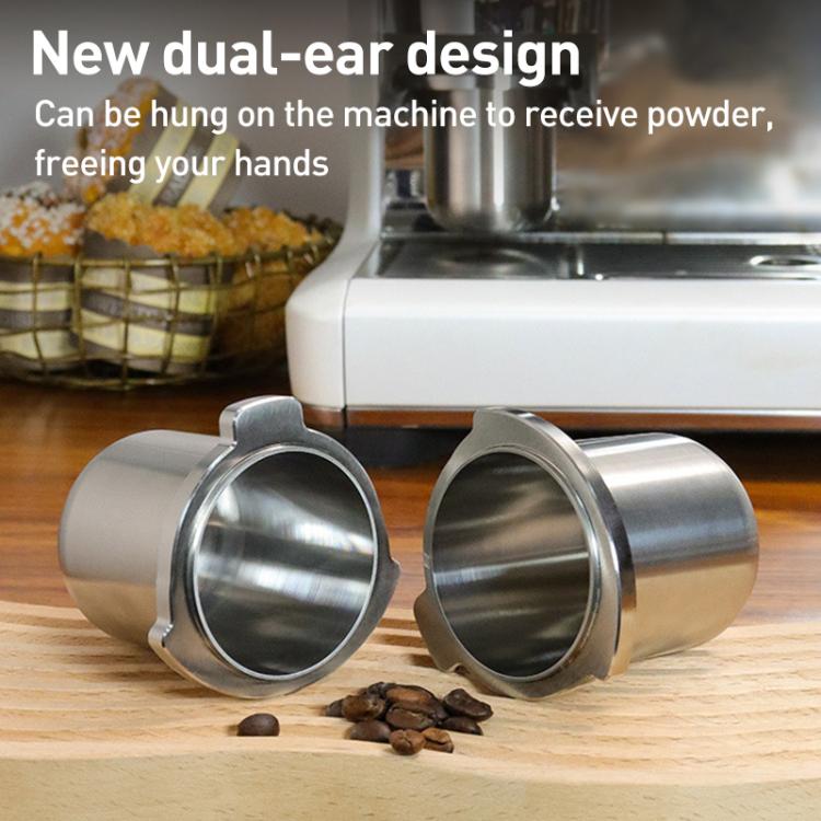 54mm Compatible Type Coffee Machine Handle Stainless Steel Dosing Cup Mug Coffee Powder Feeder For Breville 8 Series