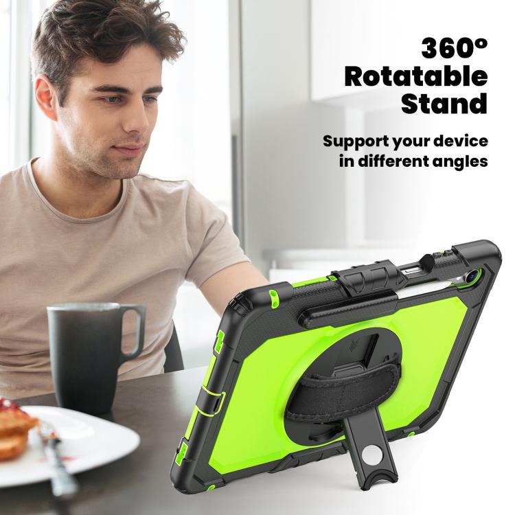 For Samsung Galaxy Tab S11 Silicone Hybrid PC Tablet Case with Shoulder Strap