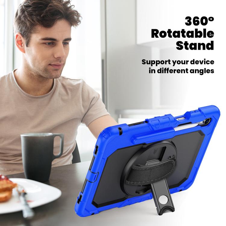 For Samsung Galaxy Tab S11 Silicone Hybrid PC Tablet Case with Shoulder Strap