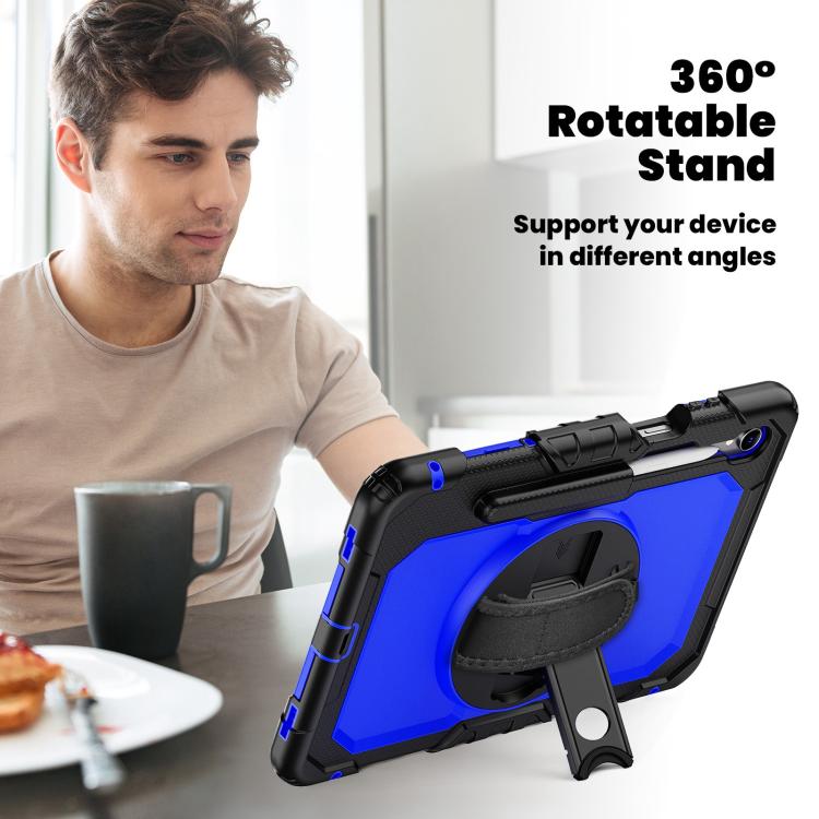For Samsung Galaxy Tab S11 Silicone Hybrid PC Tablet Case with Shoulder Strap
