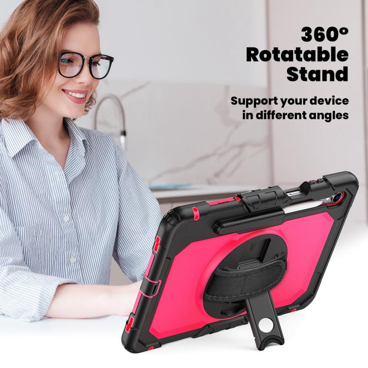 For Samsung Galaxy Tab S11 Silicone Hybrid PC Tablet Case with Shoulder Strap