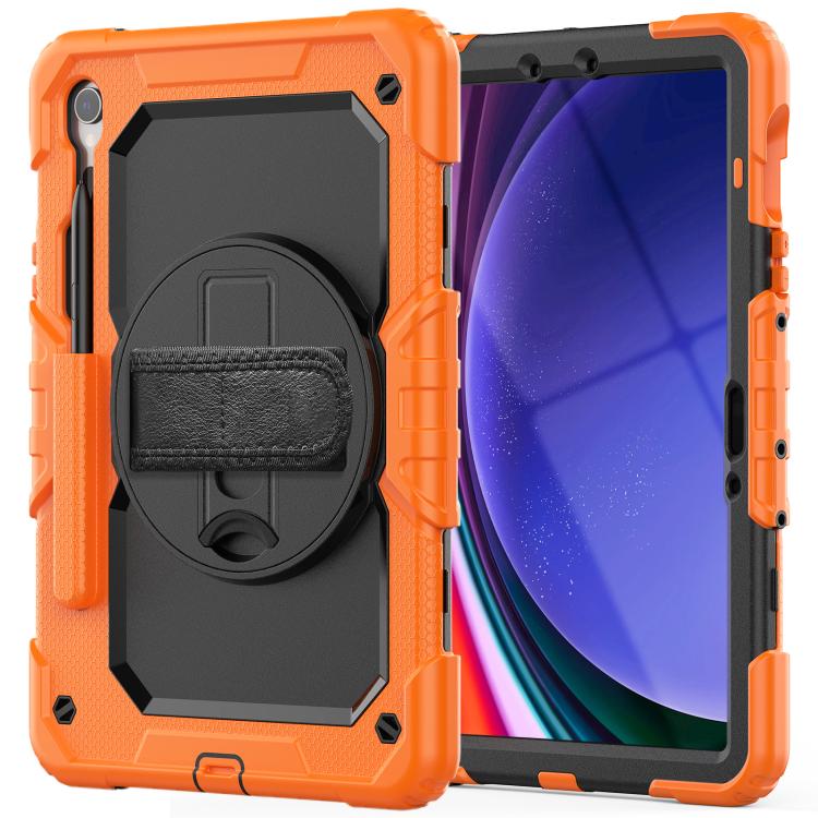 For Samsung Galaxy Tab S10 Lite / S10 FE Silicone Hybrid PC Tablet Case with Shoulder Strap