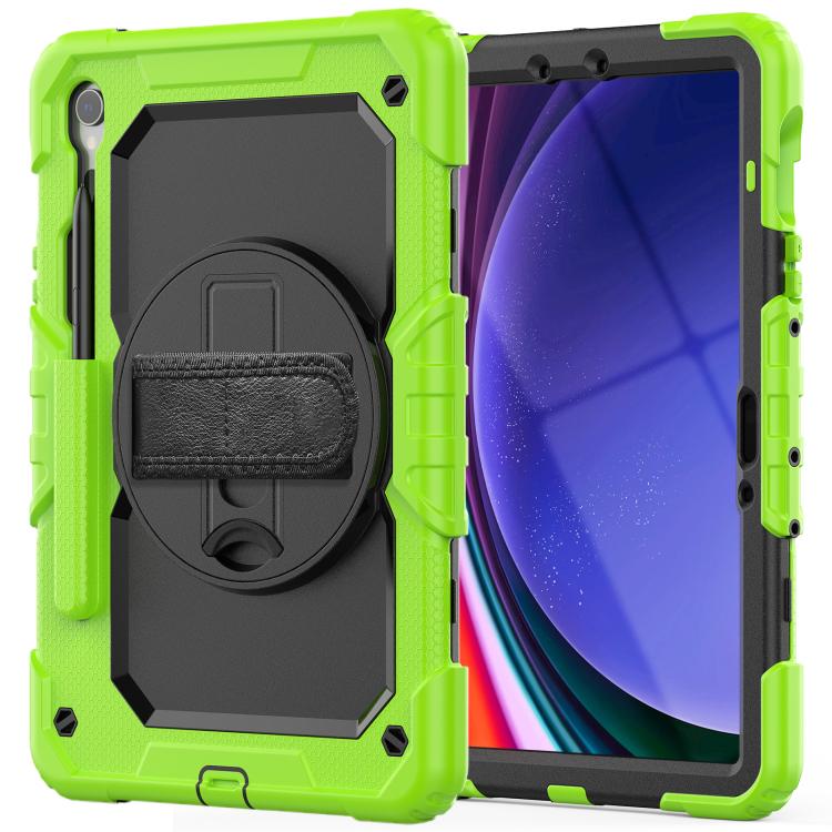 For Samsung Galaxy Tab S10 Lite / S10 FE Silicone Hybrid PC Tablet Case with Shoulder Strap
