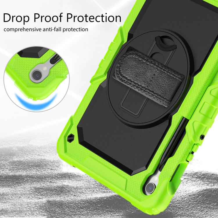 For Samsung Galaxy Tab S10 Lite / S10 FE Silicone Hybrid PC Tablet Case with Shoulder Strap