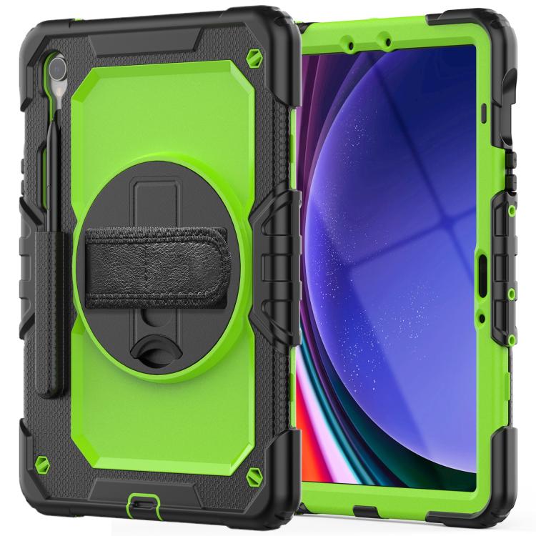 For Samsung Galaxy Tab S10 Lite / S10 FE Silicone Hybrid PC Tablet Case with Shoulder Strap