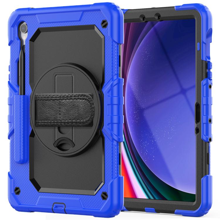 For Samsung Galaxy Tab S10 Lite / S10 FE Silicone Hybrid PC Tablet Case with Shoulder Strap