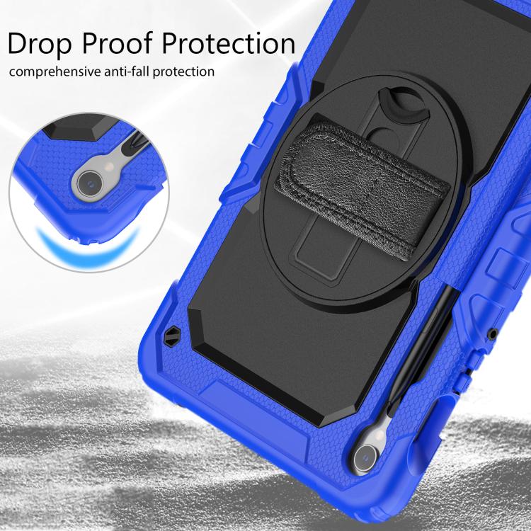 For Samsung Galaxy Tab S10 Lite / S10 FE Silicone Hybrid PC Tablet Case with Shoulder Strap