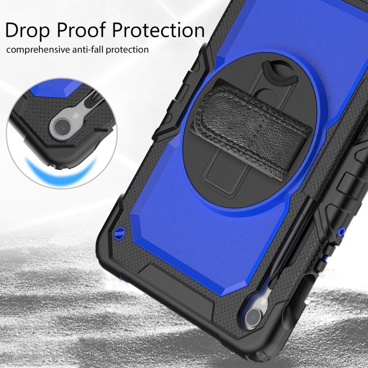 For Samsung Galaxy Tab S10 Lite / S10 FE Silicone Hybrid PC Tablet Case with Shoulder Strap