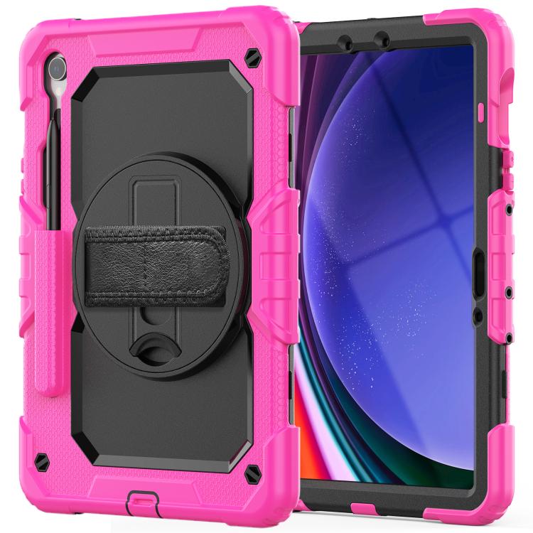 For Samsung Galaxy Tab S10 Lite / S10 FE Silicone Hybrid PC Tablet Case with Shoulder Strap