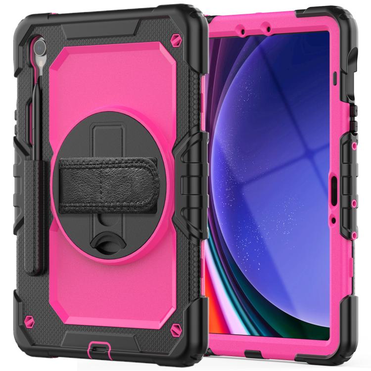 For Samsung Galaxy Tab S10 Lite / S10 FE Silicone Hybrid PC Tablet Case with Shoulder Strap