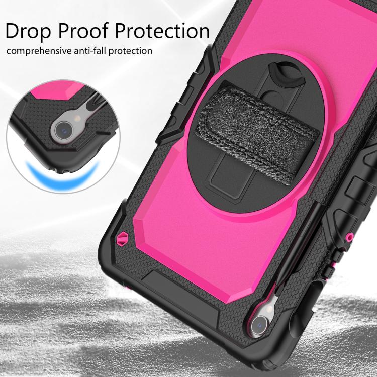 For Samsung Galaxy Tab S10 Lite / S10 FE Silicone Hybrid PC Tablet Case with Shoulder Strap