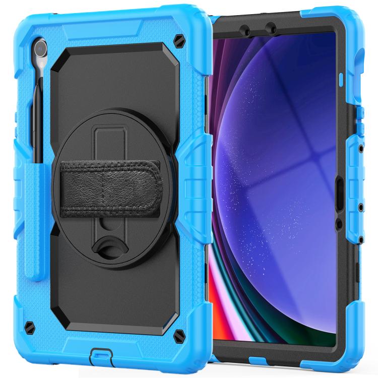 For Samsung Galaxy Tab S10 Lite / S10 FE Silicone Hybrid PC Tablet Case with Shoulder Strap