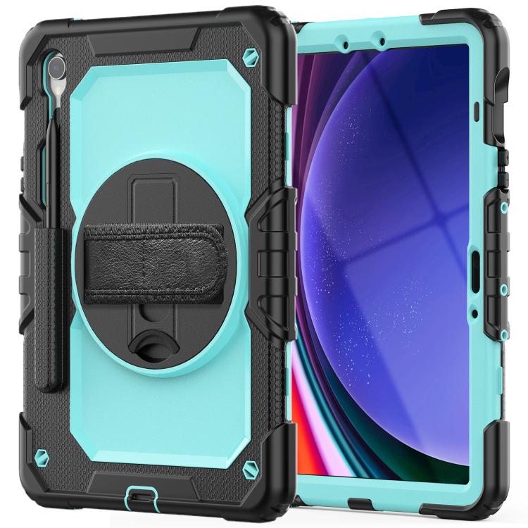 For Samsung Galaxy Tab S10 Lite / S10 FE Silicone Hybrid PC Tablet Case with Shoulder Strap