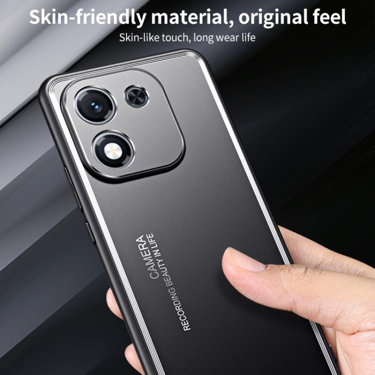 For Honor X70i Frosted Metal Phone Case